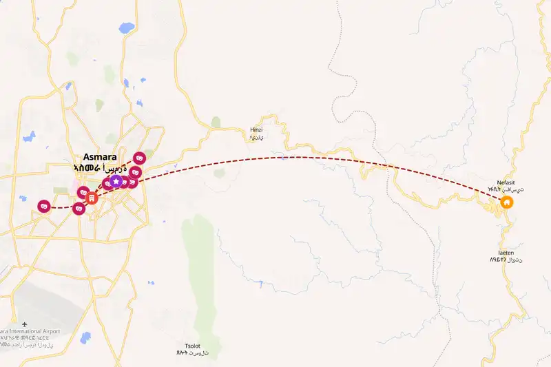 Backpacking in 5-day route