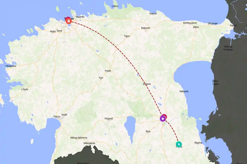 Backpacking in 3-day route