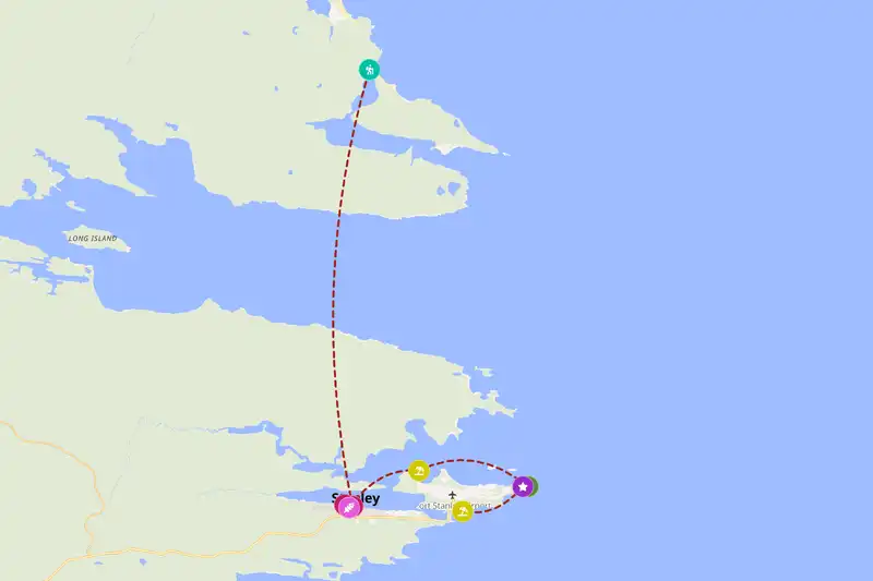 Backpacking in 3-day route