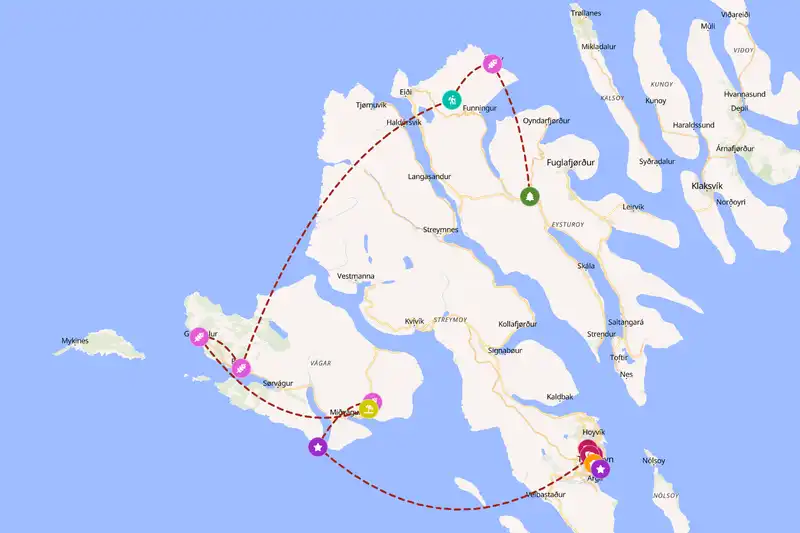 Backpacking in 3-day route
