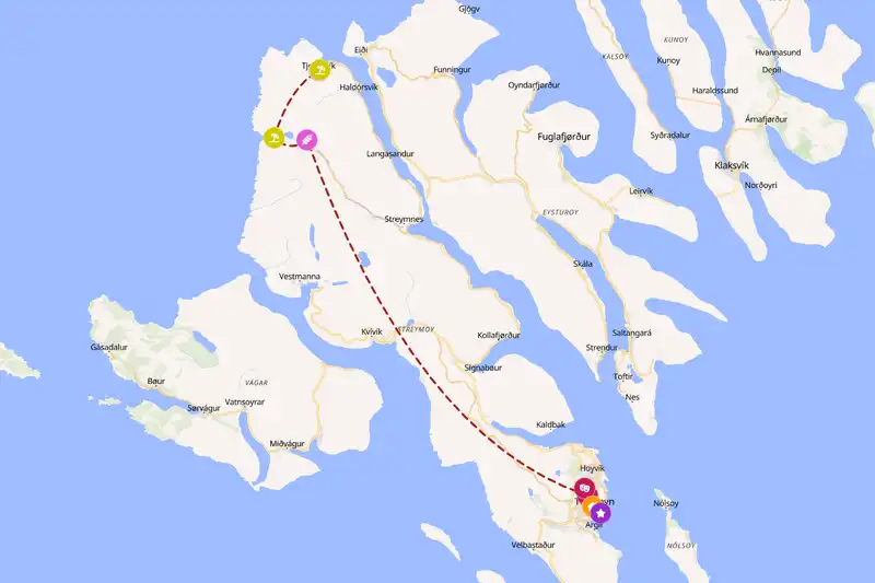 Backpacking in 2-day route