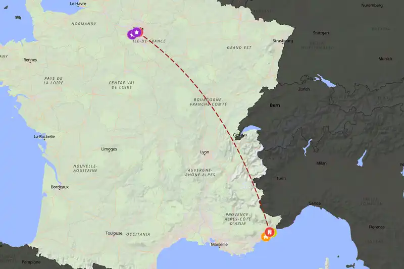 Backpacking in 7-day route