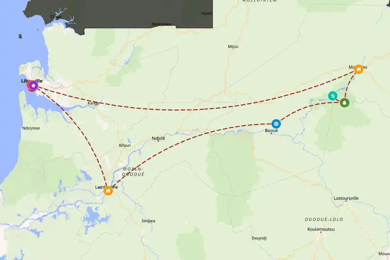 Backpacking in 10-day route