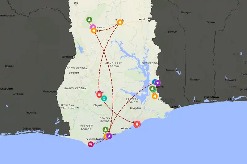 Backpacking in 15-day route