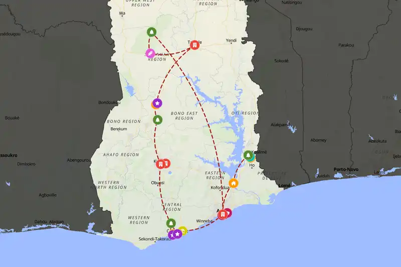 Backpacking in 15-day route