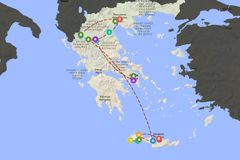 Backpacking in 15-day route