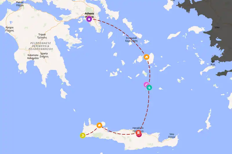 Backpacking in 10-day route
