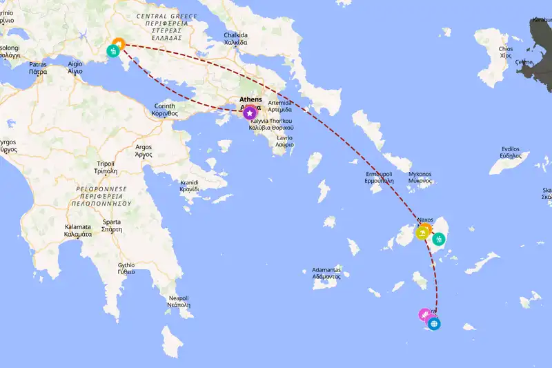 Backpacking in 10-day route