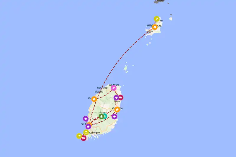 Backpacking in 5-day route