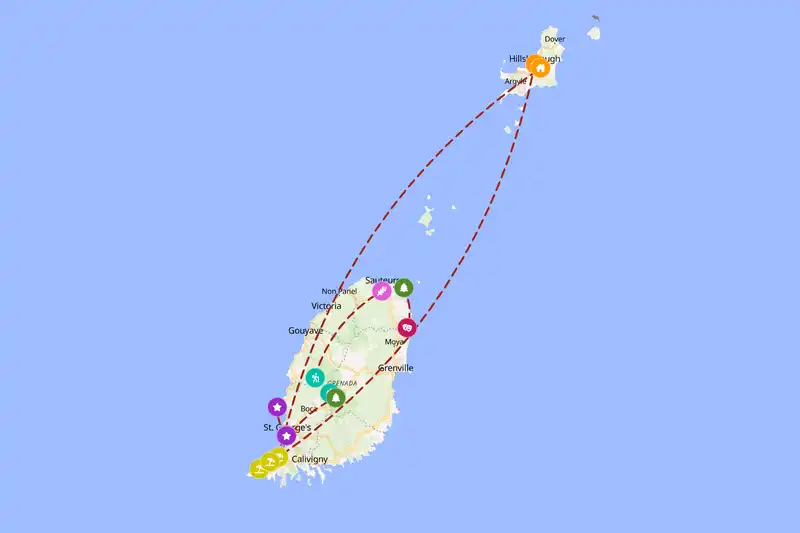 Backpacking in 5-day route