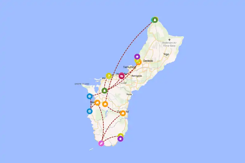 Backpacking in 5-day route