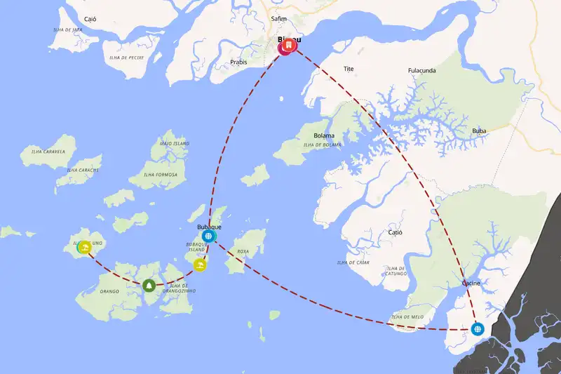 Backpacking in 3-day route
