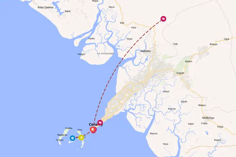 Backpacking in 5-day route