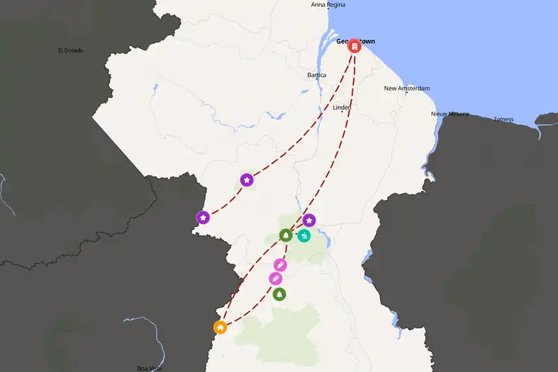 Backpacking in 10-day route
