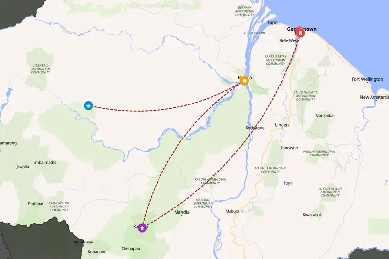 Backpacking in 5-day route