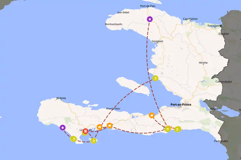 Backpacking in 10-day route