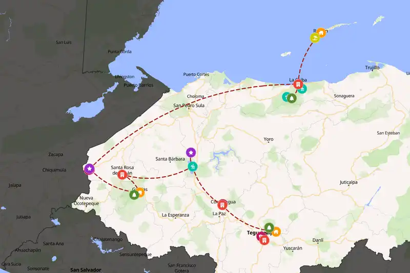 Backpacking in 15-day route