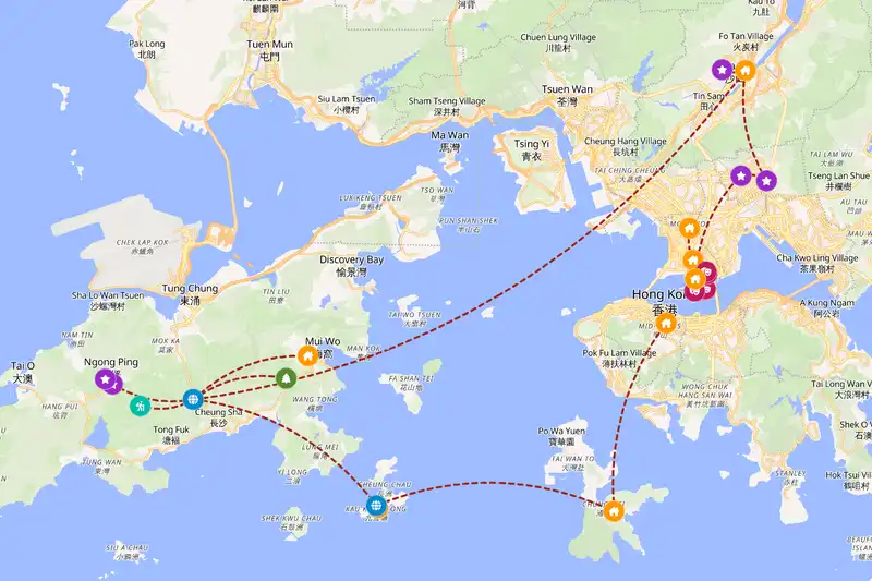 Backpacking in 10-day route