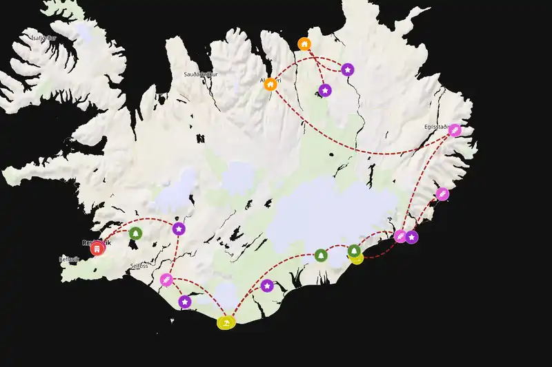 Backpacking in 10-day route