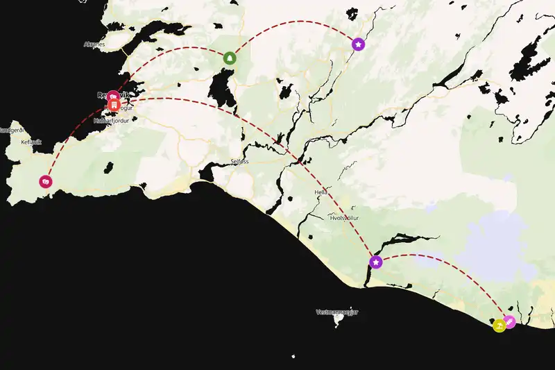 Backpacking in 5-day route