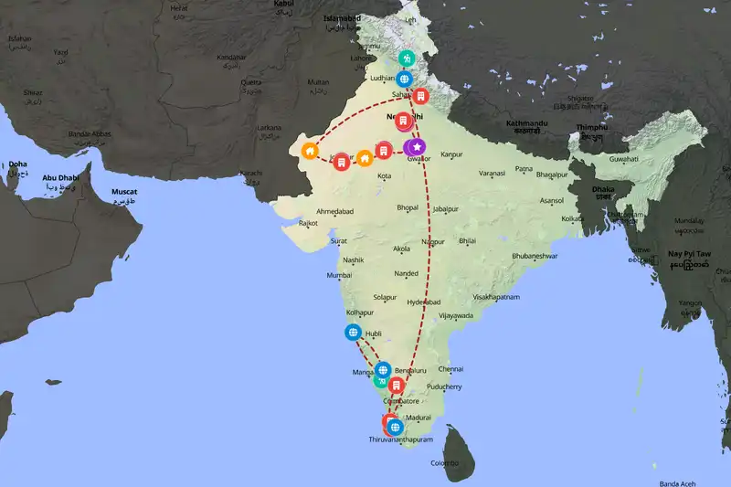 Backpacking in 30-day route