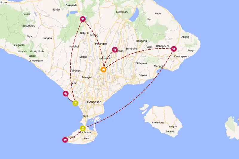 Backpacking in 14-day route