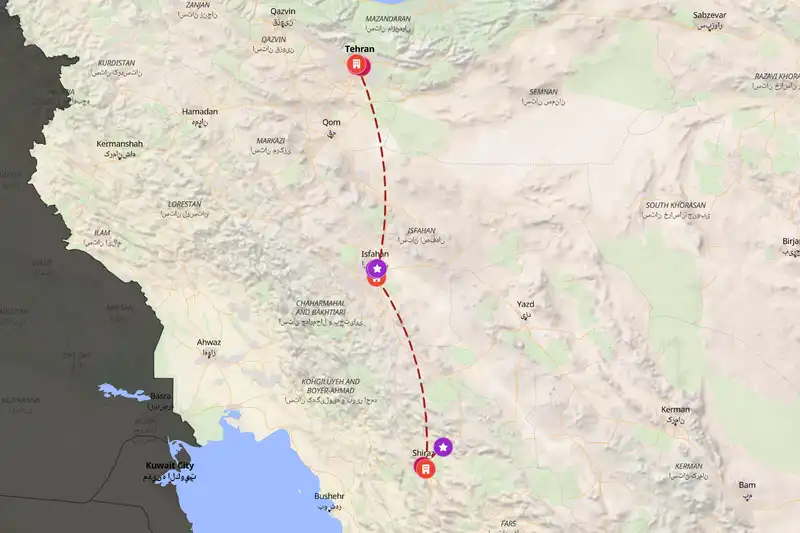 Backpacking in 7-day route