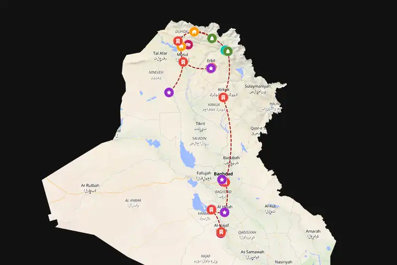 Backpacking in 15-day route