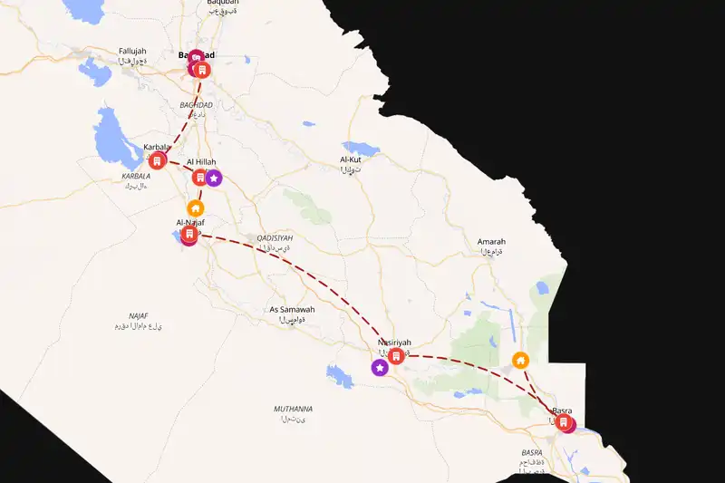Backpacking in 10-day route