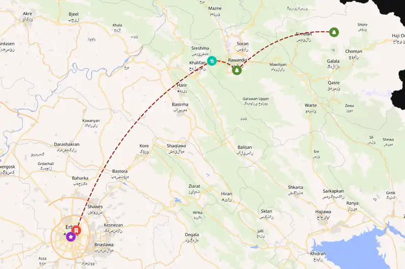 Backpacking in 5-day route