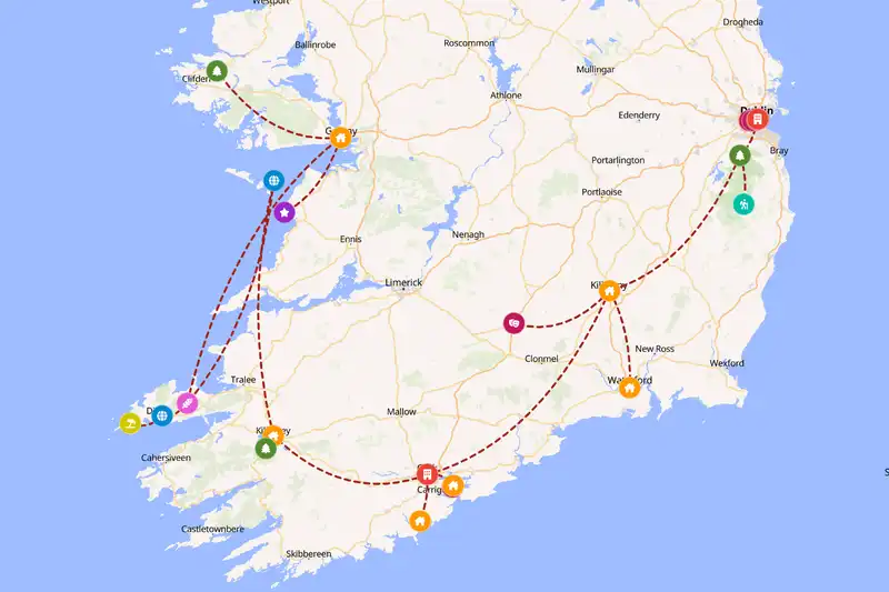 Backpacking in 15-day route