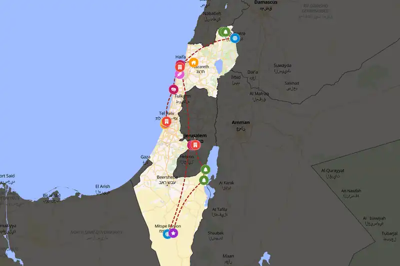 Backpacking in 15-day route
