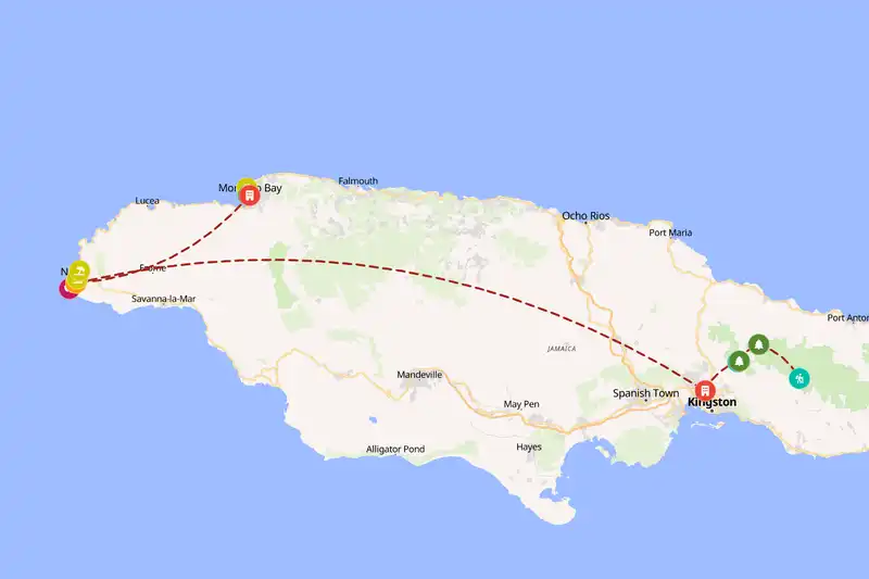 Backpacking in 10-day route