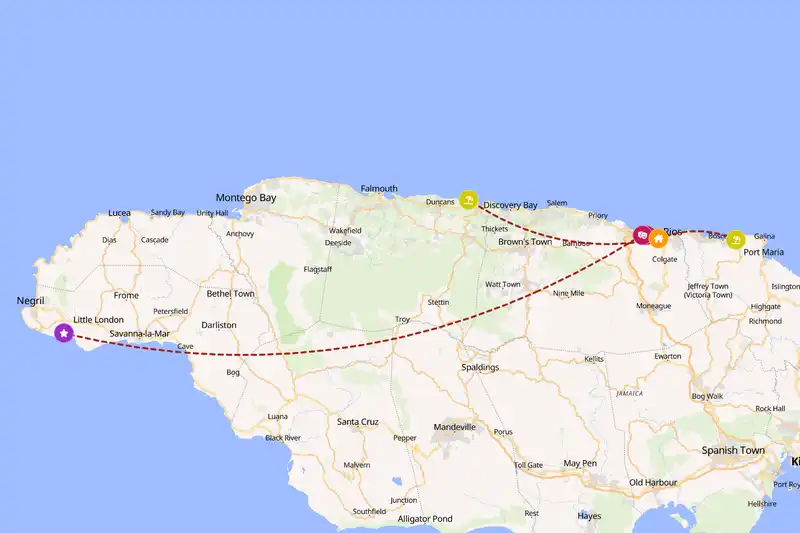 Backpacking in 5-day route