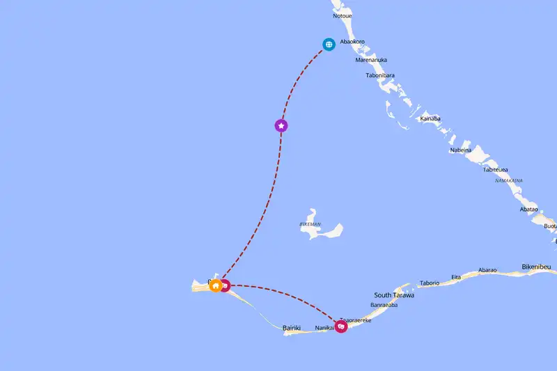 Backpacking in 2-day route