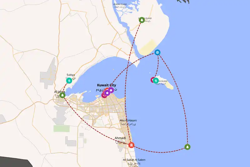 Backpacking in 5-day route