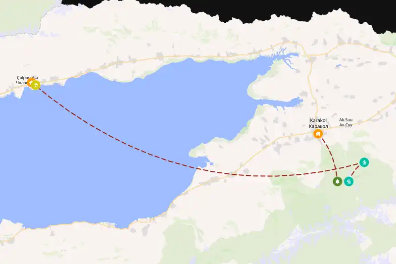 Backpacking in 5-day route