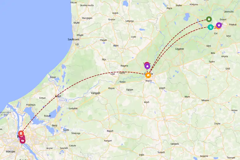 Backpacking in 3-day route