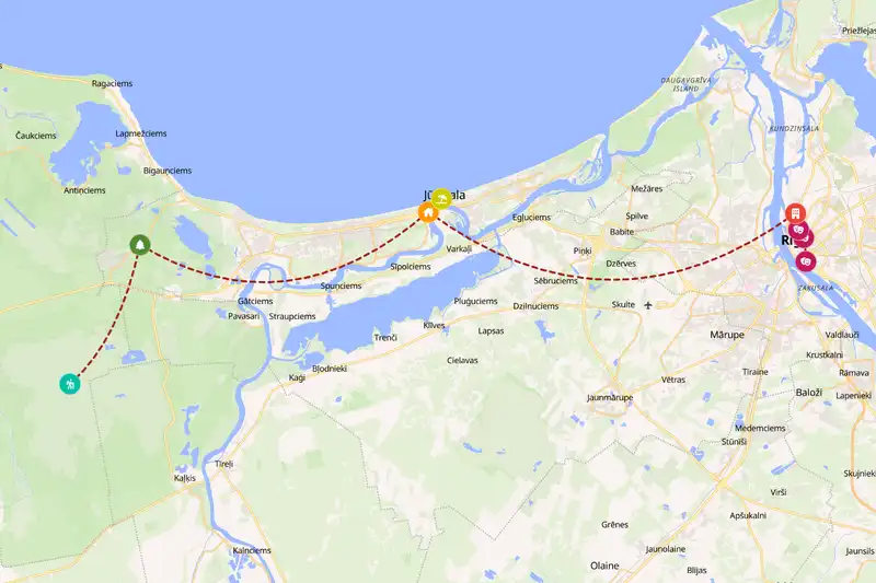 Backpacking in 2-day route