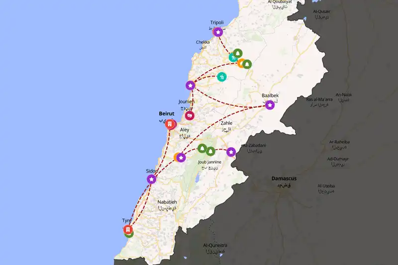 Backpacking in 15-day route