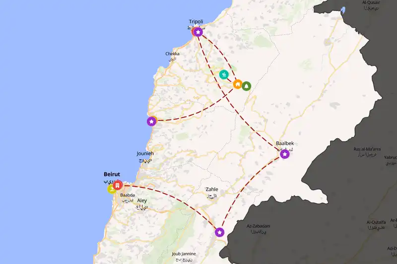 Backpacking in 10-day route