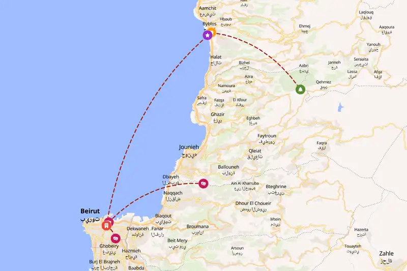 Backpacking in 5-day route