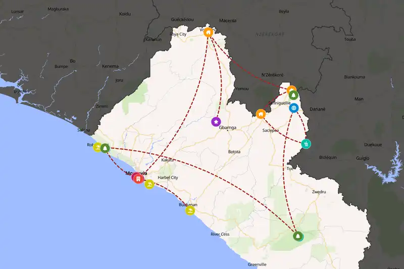 Backpacking in 15-day route