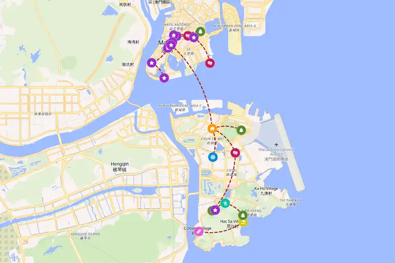 Backpacking in 5-day route