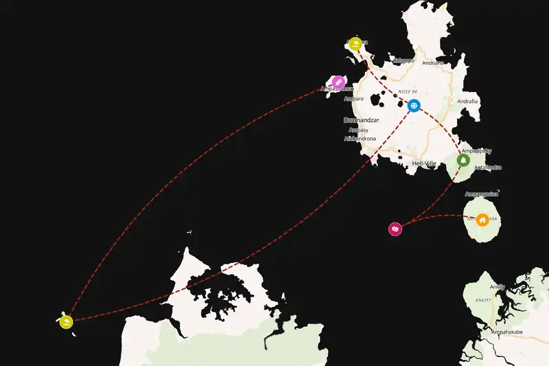 Backpacking in 7-day route