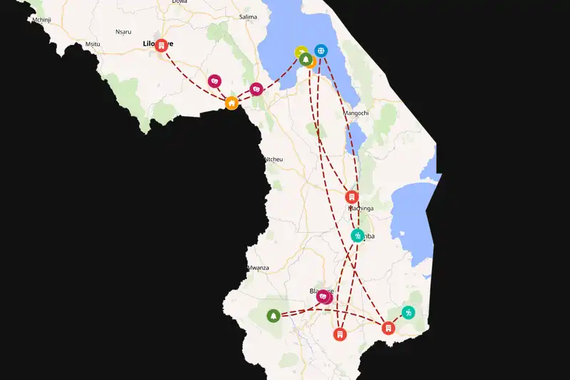 Backpacking in 15-day route