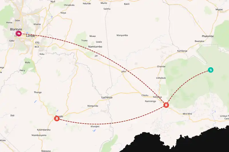 Backpacking in 5-day route