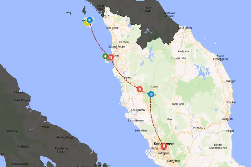 Backpacking in 10-day route