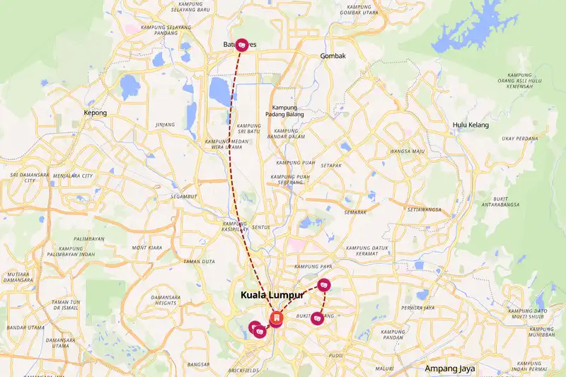 Backpacking in 5-day route