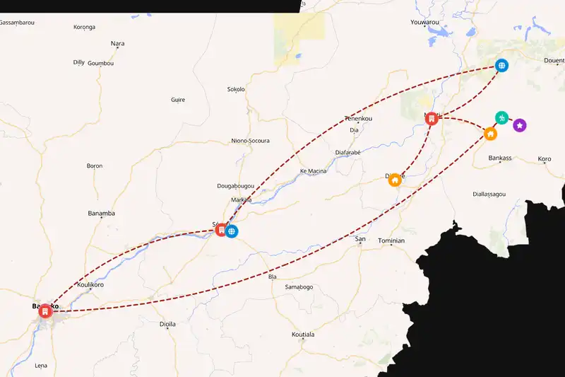 Backpacking in 10-day route
